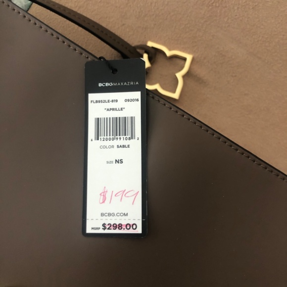 ~~ SOLD ~~BCBG Maxazria “APRILLE” crossbody in sable - Picture 7 of 7